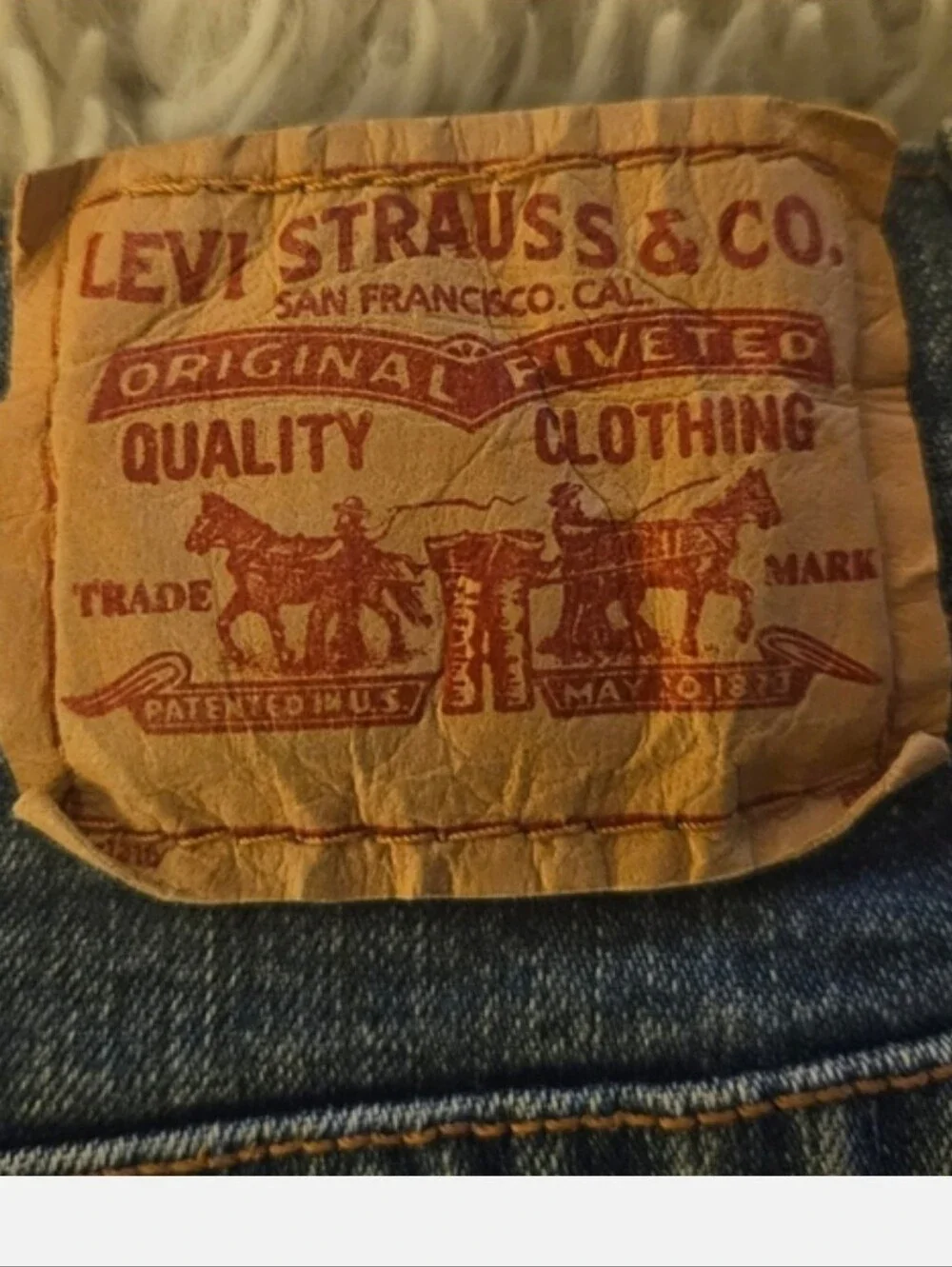 Levi's Strauss & Company Medium Blue High-Rise Long Denim Shorts - 32